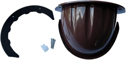Vista 3 de Universal Sun Rain Shade Cámara Cubierta Escudo para Nest/Anillo/Arlo/Dome/Bullet Cámara Exterior - CAFÉ (1)