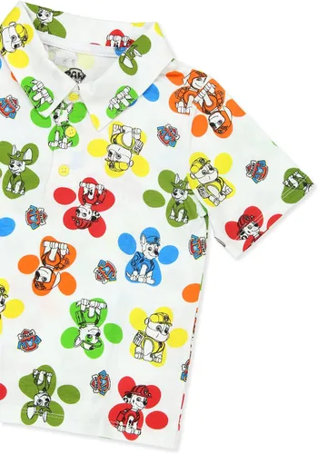 Vista 5 de Paw Patrol - Camiseta polo de manga corta con cuello para niños pequeños