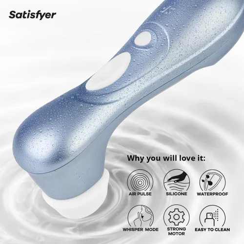 Vista 4 de Satisfyer Consolador vibrador Pro 2 Estimulación del clítoris fuerte y silencioso Juguete sexual para mujeres Juguete sexual extremadamente