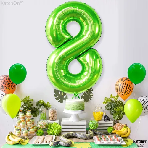 Vista 835 de KatchOn Globo negro del número 1 de 40 pulgadas, globo de feliz cumpleaños Large Mylar Number One Balloon for 1st Birthday Decorations, Foil