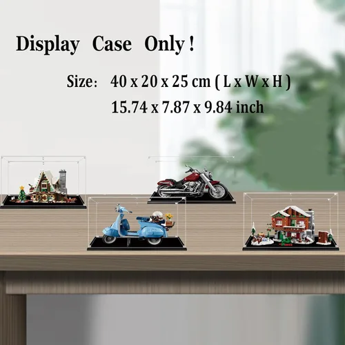 Vista 2 de Vitrina para Lego 10269 10298 10325 10275 - Caja de exhibición de acrílico transparente
