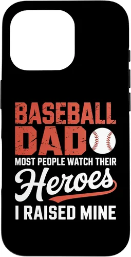 Vista 20 de Baseball Dad Most People Watch Their Heroes I Raised Mine Case for iPhone 16