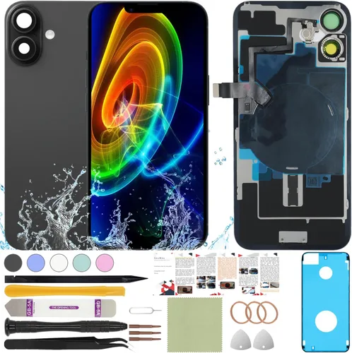 Vista 61 de Funda trasera de repuesto compatible con iPhone 8 de 4.7" + Herramientas profesionales (Gris espacial) Incluye herramientas profesionales, cinta