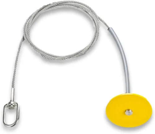 Vista 7 de Frontline Fall Protection DT602 Placa redonda de anclaje de 6 pulgadas con cable de 2 pies Cumple con OSHA y ANSI Punto de anclaje extraíble