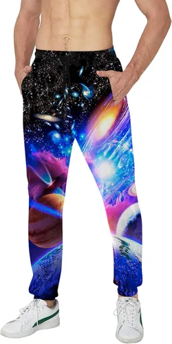 Vista 2 de Novedosos pantalones deportivos unisex con gráficos 3D de novedad, pantalones deportivos holgados y frescos S-XXL