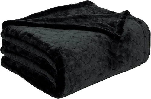 Vista 7 de TOONOW - Manta decorativa de vellón, mullida, supersuave, esponjosa y con patrón geométrico, de franela de microfibra, para sillón, cama y sofá