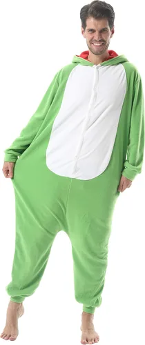 Vista 3 de SimZoo Pijama de animal para adultos, disfraz de cosplay de animales para hombres y mujeres, ropa de dormir unisex de una sola pieza