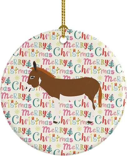Vista 125 de Caroline's Treasures Adorno de cerámica de avestruz común para árbol de Navidad, decoración colgante para el hogar, Navidad, vacaciones, fiesta