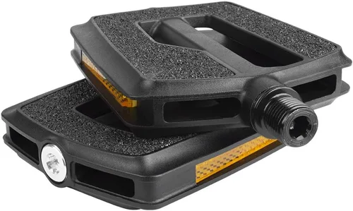 Vista 7 de BV Bike Pedals with Replaceable Pins Flat, Lightweight & Durable Bicycle Pedals with Great Grip Made of Alloy Steel & Plastic - Ideal for BMX