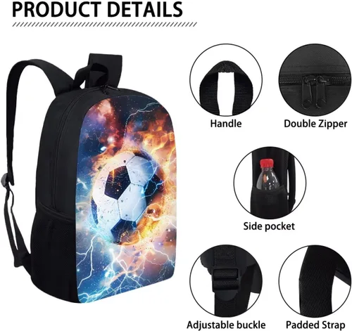 Vista 200 de HUGS IDEA Los animales frescos 3D niños escuela libro bolsa niños impresión mochilas, Baloncesto, Moderno