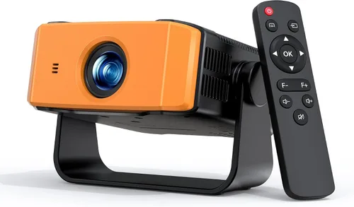 Vista 10 de Proyector para el hogar 1080P, mini proyector de películas con WiFi Bluetooth, Keystone automático, control remoto, enfoque HDMI USB compatible
