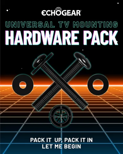 Vista 2 de ECHOGEAR Paquete de Hardware de Montaje Universal para TV – Kit de Hardware de Montaje de Repuesto para televisores de hasta 80" – Incluye tornillos