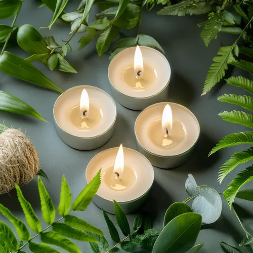 Vista 6 de Paquete de 300 velas de té, 8 horas de tiempo de combustión, velas de té