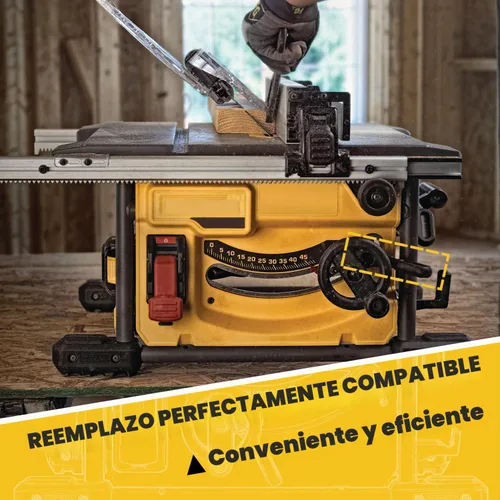 Vista 4 de HASMX 5140117-78 - Mango biselado de sierra de mesa de repuesto para Dewalt DW745, DWE7480, números de pieza 5140117-78, 5140032-55, 514011778