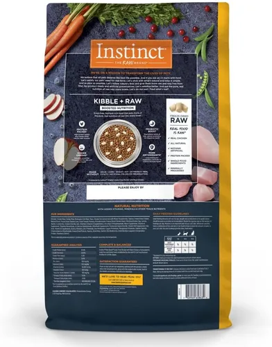 Vista 2 de Instinct Receta sin granos Raw Boost con pollo real natural seco para gatos, bolsa de 10 libras