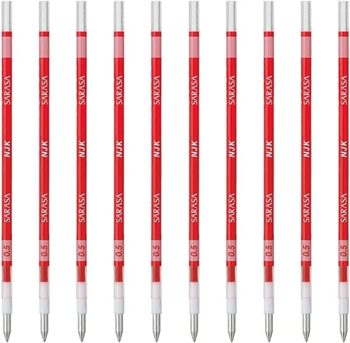 Vista 16 de Zebra BRNJK5BK - Recambio para bolígrafo, Sarasa, NJK-0.5, negro, 10