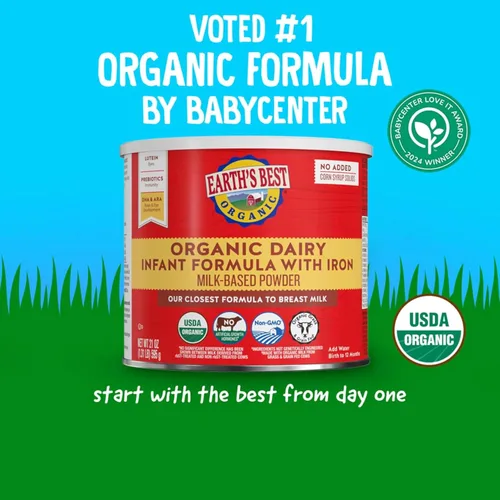 Vista 10 de Earth's Best Leche maternizada orgánica con hierro