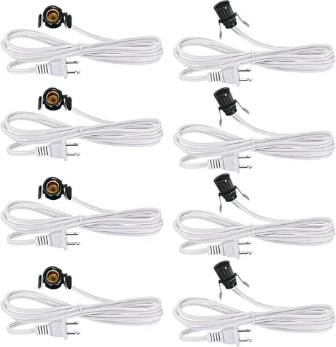 Vista 12 de Macarrie 2 Piezas Cables de Lámpara con Clip con Portalámparas E12 Cable de Repuesto de Lámpara Individual para Accesorios de Decoraciones de Pueblo