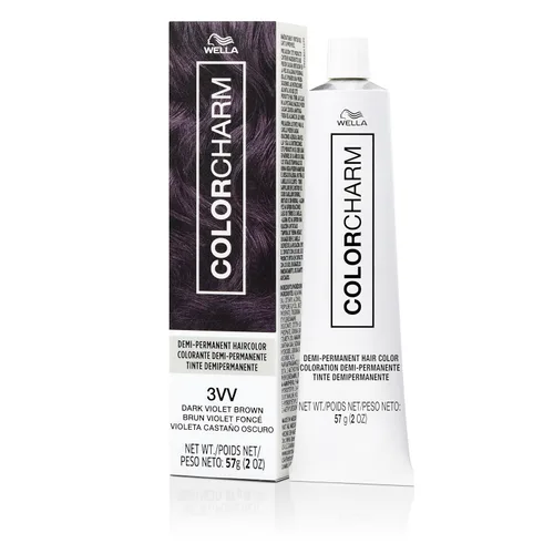 Vista 9 de COLORCHARM - Tinte permanente para el cabello, tinte para el cabello para cobertura de canas, añade brillo, 2 onzas Shea Butter Free of ammonia