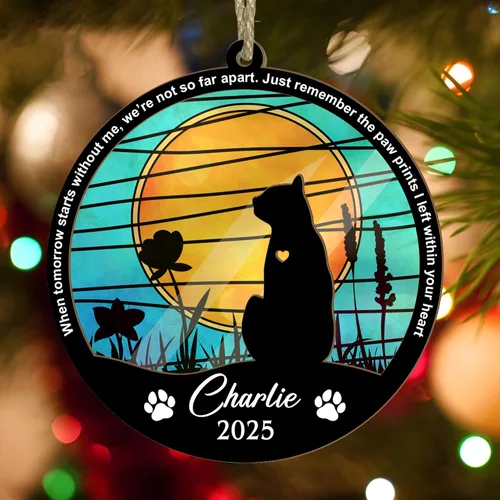 Vista 9 de Atrapasoles conmemorativo para gatos, regalo de condolencia de mascotas, regalo de condolencia de gatos, recuerdos de recuerdo de mascotas, regalos