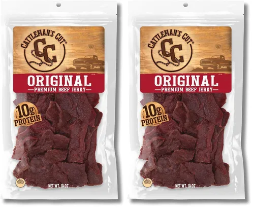 Vista 12 de Cattleman's Cut Carne Seca de Res Original, 10 Onzas