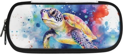 Vista 29 de DISNIMO Estuche organizador de lápices de caballo negro de gran capacidad para niñas, adultos, mujeres, axolotl con cremallera, estuche estético