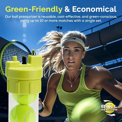 Vista 5 de BALL RESCUER: Presurizador de pelotas de tenis – Convierte el contenedor compatible de pelotas de tenis en un presurizador de pelotas de 30 psi