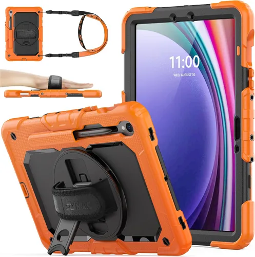 Vista 19 de SEYMAC stock Funda para Samsung Galaxy Tab S10 Lite / S10 FE / S9 FE 5G / S9 Funda para Tableta 10.9''/ 11'' Protectora con Protector de Pantalla