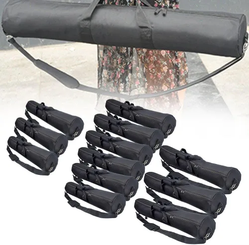 Vista 6 de Bolsa de transporte para trípode de 15.7-47.2 in, trípode impermeable, almacenamiento de transporte de viaje con correa de hombro acolchada y asa