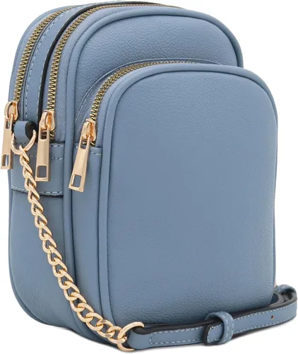 Vista 8 de Bolso cruzado ocasional de múltiples bolsillos Negro