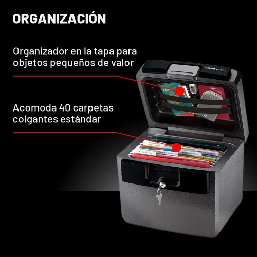 Vista 5 de SentrySafe Caja fuerte ignífuga e impermeable, carpeta de archivos y caja