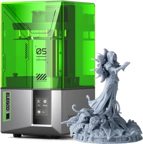 Vista 8 de ELEGOO Mars 4 Ultra MSLA - Impresora 3D con pantalla LCD monocromática 9K de 7 pulgadas, conectividad Wi-Fi, sistema de nivelación sin esfuerzo