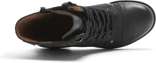 Vista 4 de Cobb Hill Botines Brunswick con encaje impermeable para mujer, Negro