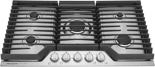 Vista 7 de Frigidaire Gallery Placa de Cocina de Gas de Acero Inoxidable de 36 Pulgadas, Estufa de 5 Quemadores con Kit de Conversión de Propano Líquido