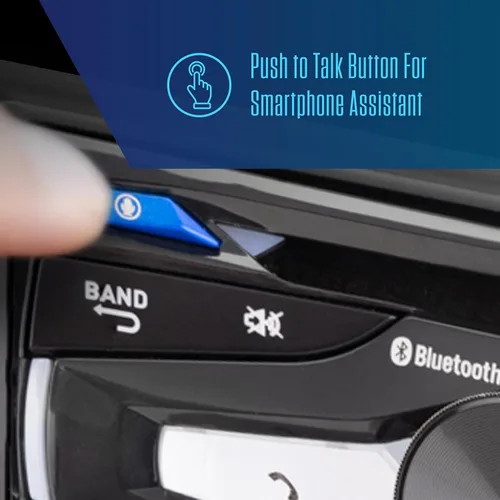 Vista 6 de Jensen JCR311 Estéreo de coche con pantalla LCD de 10 caracteres DIN único con reproductor de CD Llamadas manos libres Bluetooth y transmisión