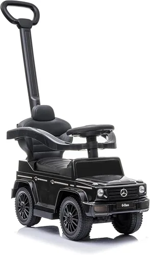 Vista 2 de Best Ride On Cars Mercedes G-Wagon - Coche de empuje 3 en 1 para niños pequeños de 1 a 3 años, cochecito de exterior para niños con música, sonidos