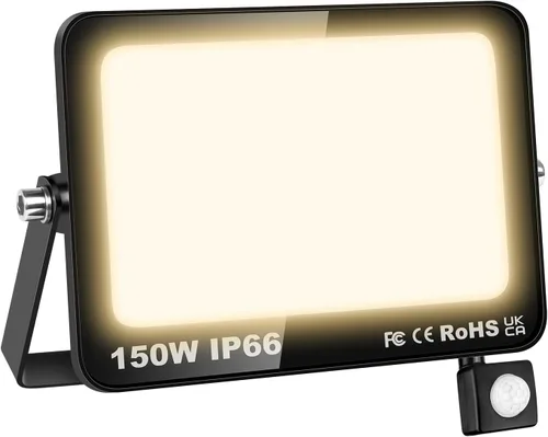 Vista 14 de Willpower Reflector LED con sensor de movimiento, luces de seguridad para exteriores de 10 W, 1000 lúmenes, lámpara exterior de 4000 K, luz blanca