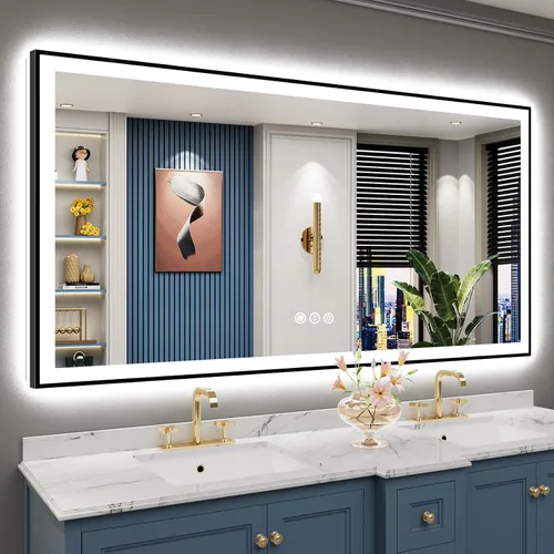Vista 58 de 24x32 LED Bathroom Mirror, Backlit & Front Lit Lighted Mirror Retroiluminado+luz frontal