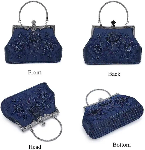 Vista 2 de Bolsos de mano de boda para mujer con lentejuelas