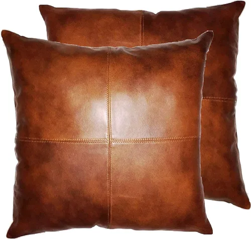 Vista 66 de Funda de almohada de piel de cordero – Funda de cojín decorativa para sofá – Fundas para sala de estar y dormitorio, 22 x 22 pulgadas – Paquete de 2