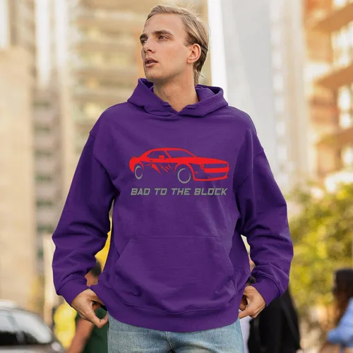 Vista 53 de Bad To The Block - Sudaderas con capucha y cuello redondo para hombre