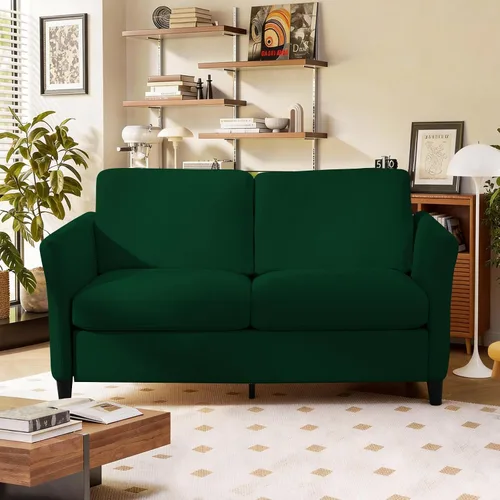 Vista 10 de Valthie - Sofá seccional convertible, sofá de terciopelo en forma de L con chaise reversible y almacenamiento, sofá de 3 plazas con bolsillo lateral