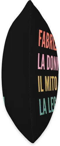 Vista 2 de Funny Italian First Name Design - Fabrizia Throw Pillow