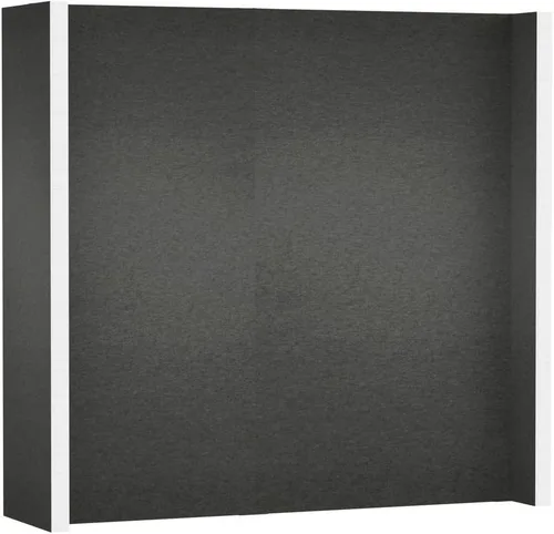 Vista 30 de EverPanel - Kit de pared modular de 7 x 7 pies, color azul oscuro SoundSorb con ribete negro, divisor de habitación, paneles de pared entrelazados