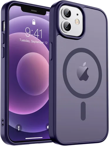Vista 333 de zapica Funda magnética para iPhone Air, con protector de pantalla de vidrio templado, compatible con MagSafe, translúcida mate, a prueba de golpes