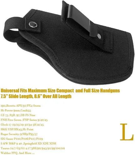 Vista 7 de Funda interior de la cintura para funda oculta para pistola de transporte oculto para mini pistolas compactas compactas de tamaño completo