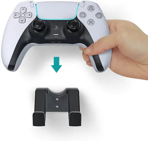 Vista 2 de Universal Game Controller Stand Wall Mount Holder, Plastic Hanger for Gaming Headset, Suit for PC Xbox Switch PS5 Controller Headphone Accessories