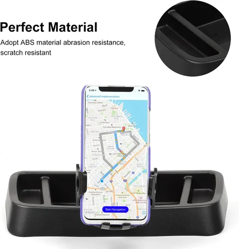 Vista 3 de Hoolcar Soporte de radio multifuncional Walkie Talkie para teléfono celular 1997-2006 Jeep Wrangler TJ accesorios, negro