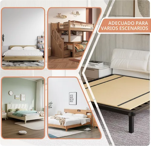 Vista 7 de Imperius - Tablas para somier plegable, tabla de literas, soporte para cama, tablas para debajo de la cama, tamaño individual (60x30)