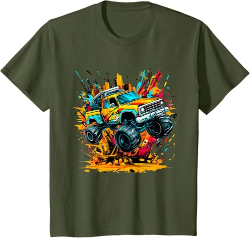 Vista 15 de Monster Trucks Are My Jam - Camiseta Monster Truck, Negro